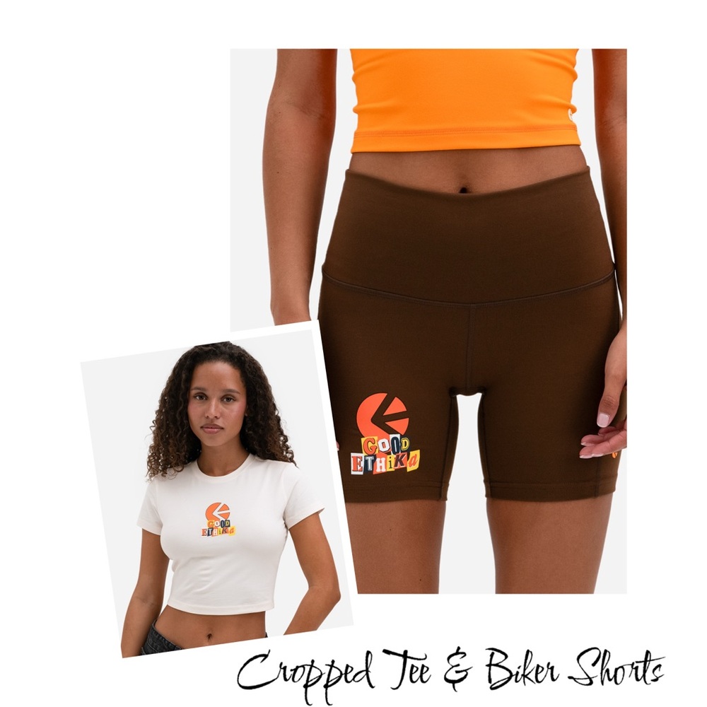 Ethika x LaRussel Collab Cropped Tee & Biker Short Bundle